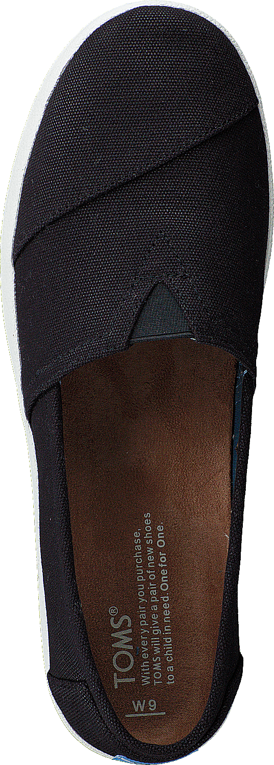 Avlon Slip-On Black Coated Canvas