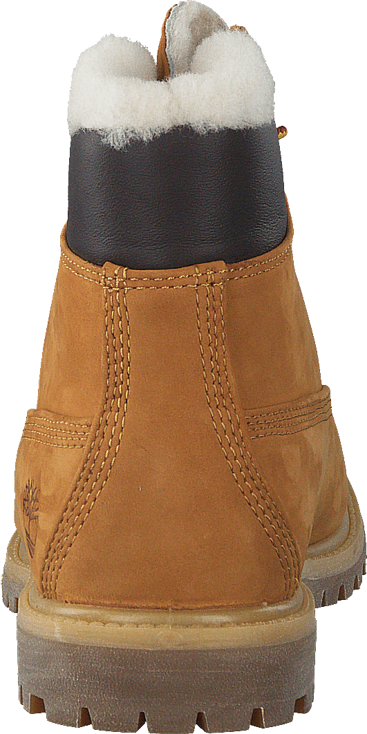 6 Inch Premium Shearling Lined Wheat Nubuck