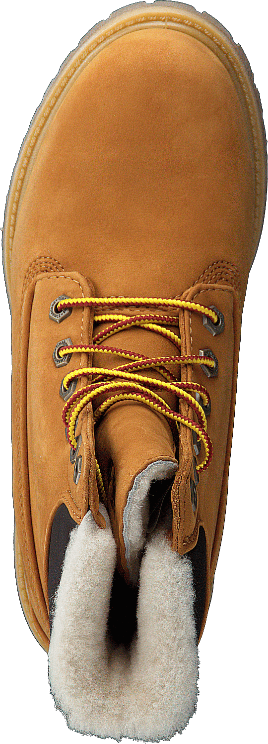 6 Inch Premium Shearling Lined Wheat Nubuck