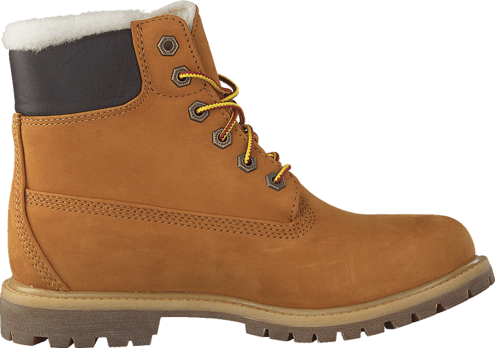 6 Inch Premium Shearling Lined Wheat Nubuck