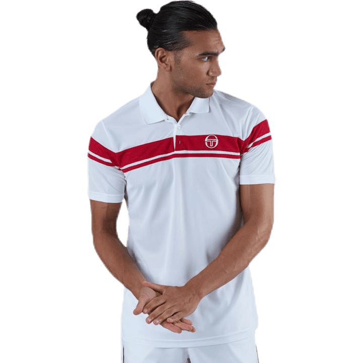 Young Line Pro Polo White/Red