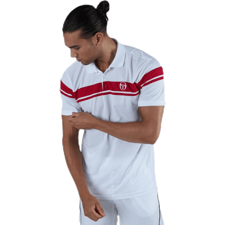 Young Line Pro Polo White/Red