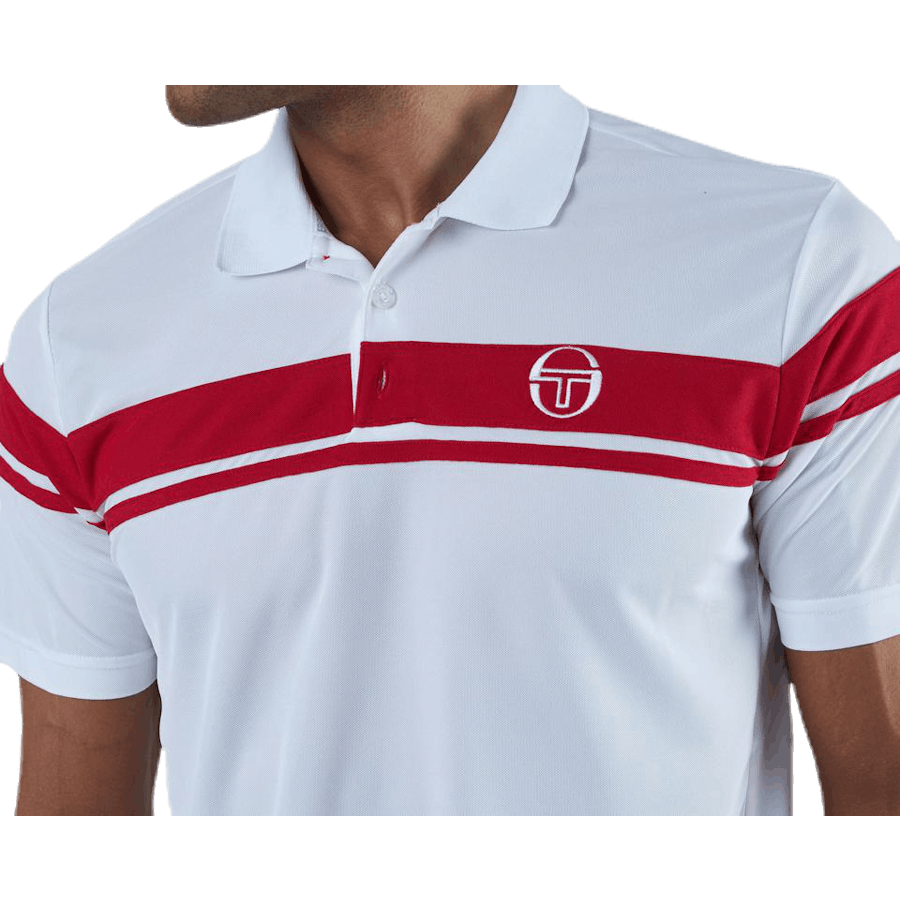 Young Line Pro Polo White/Red