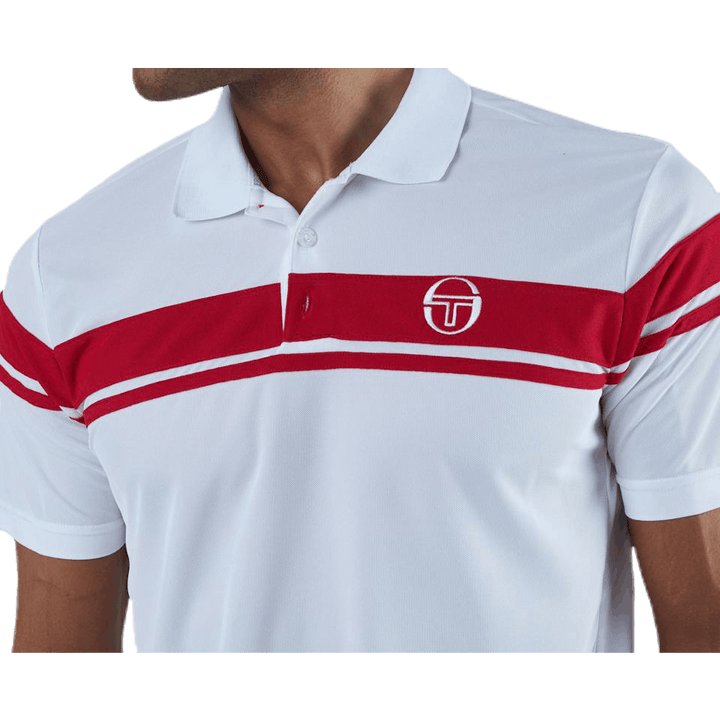 Young Line Pro Polo White/Red