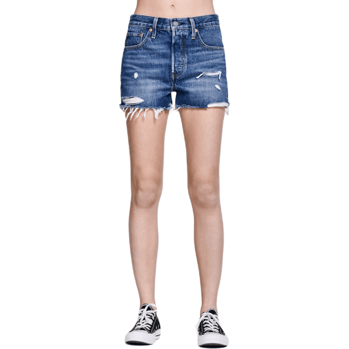 501 High Rise Shorts Blue