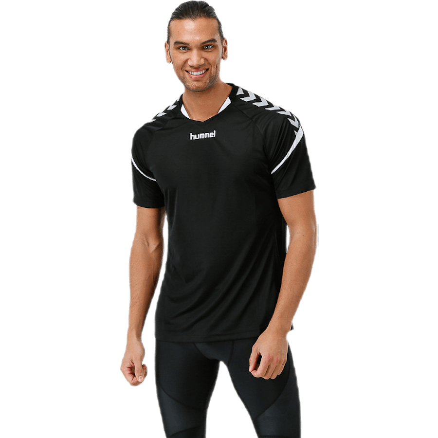 Authentic Charge SS Poly Jersey Schwarz