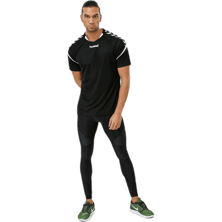 Authentic Charge SS Poly Jersey Schwarz