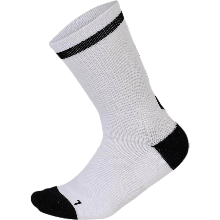Elite Indoor-Socke Niedrig Weiß/Schwarz