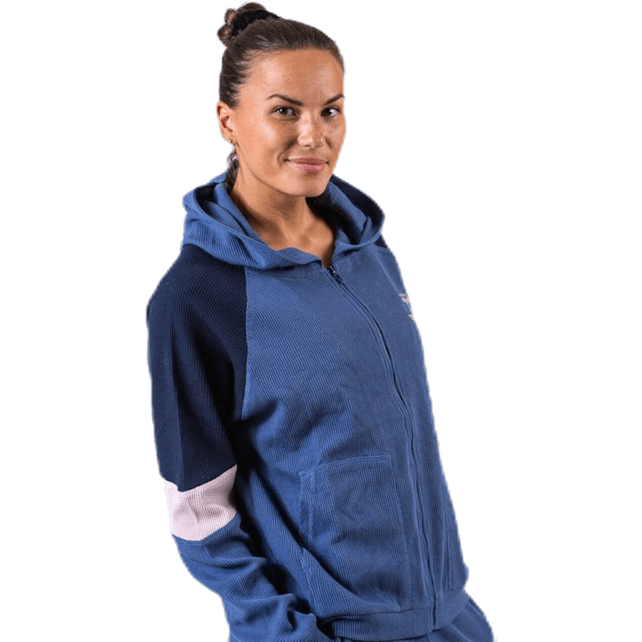 Solar Zip Hoodie Blue