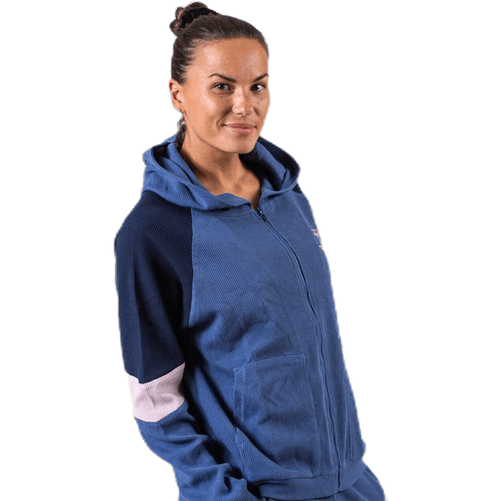 Solar Zip Hoodie Blue