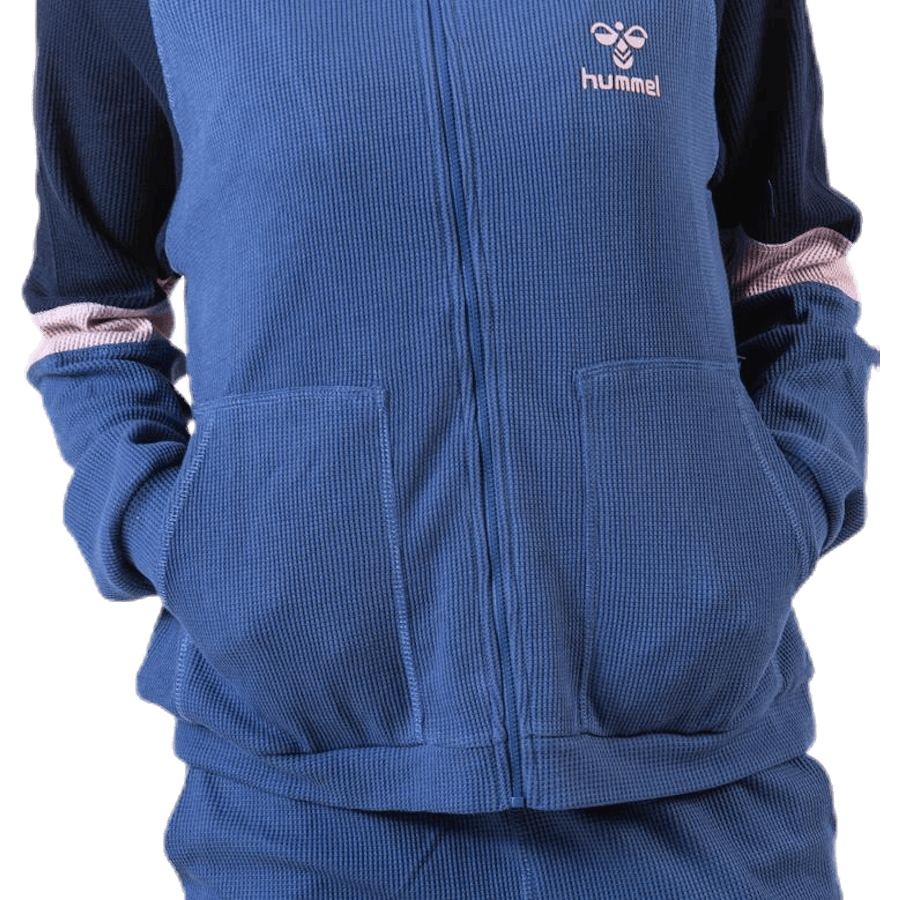 Solar Zip Hoodie Blue