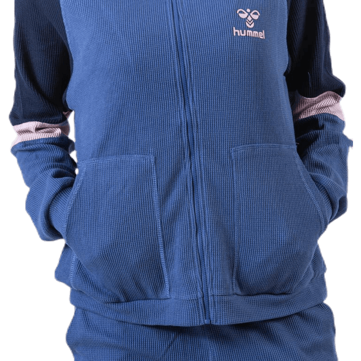 Solar Zip Hoodie Blue