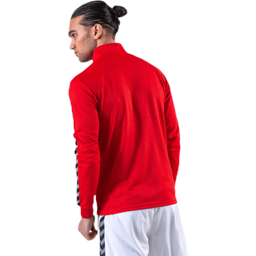 Authentic Poly Zip Jacket Red