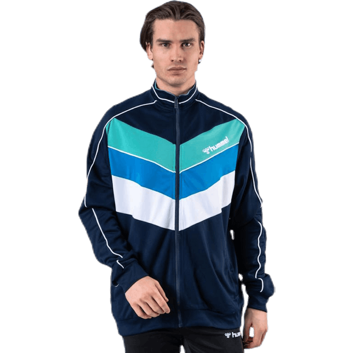 Liam Zip Jacket Blue/White