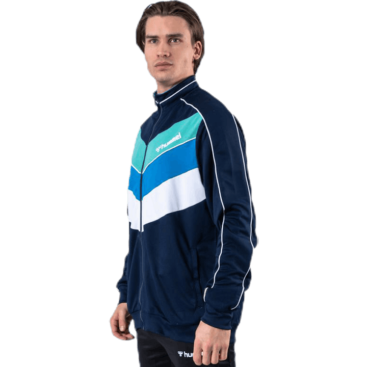 Liam Zip Jacket Blue/White