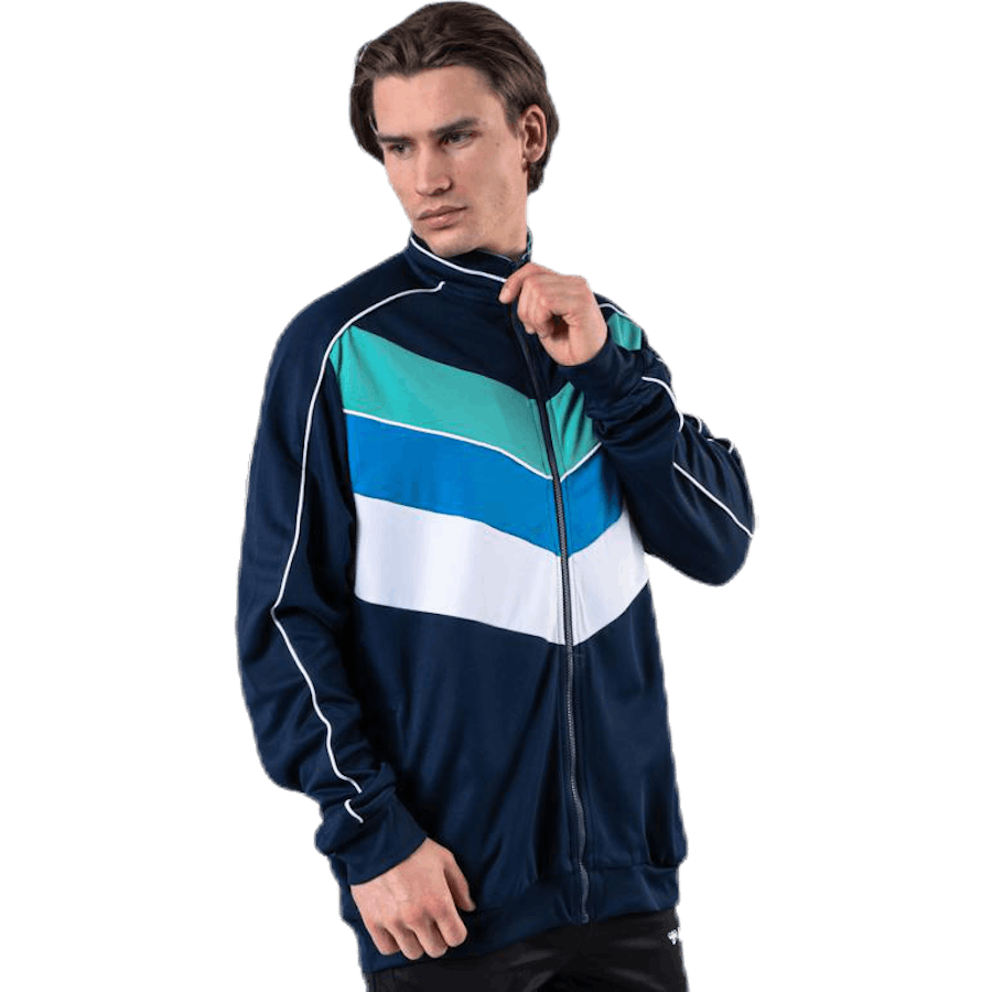 Liam Zip Jacket Blue/White