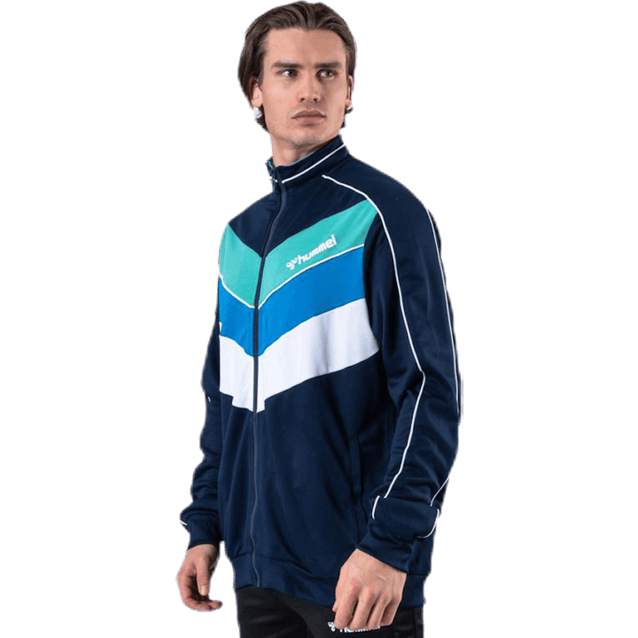 Liam Zip Jacket Blue/White