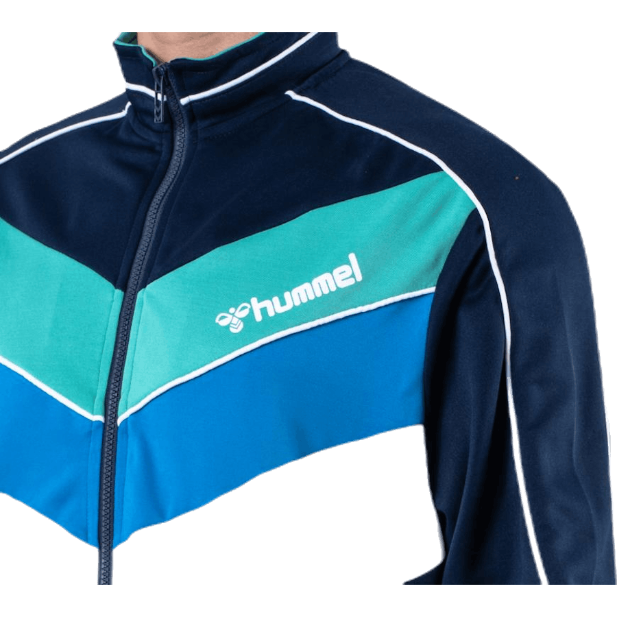 Liam Zip Jacket Blue/White