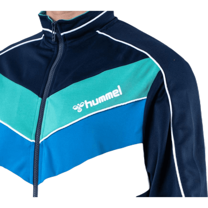 Liam Zip Jacket Blue/White