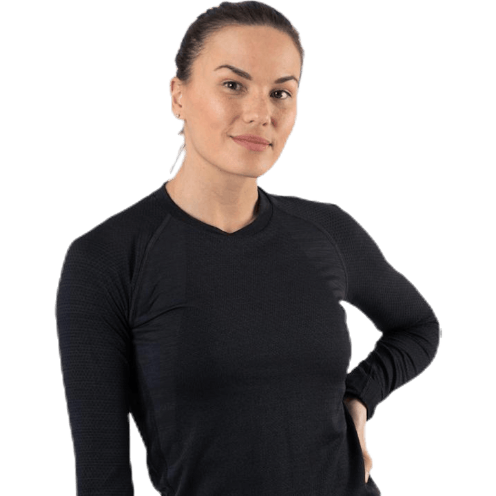 Clea Seamless LS Svart