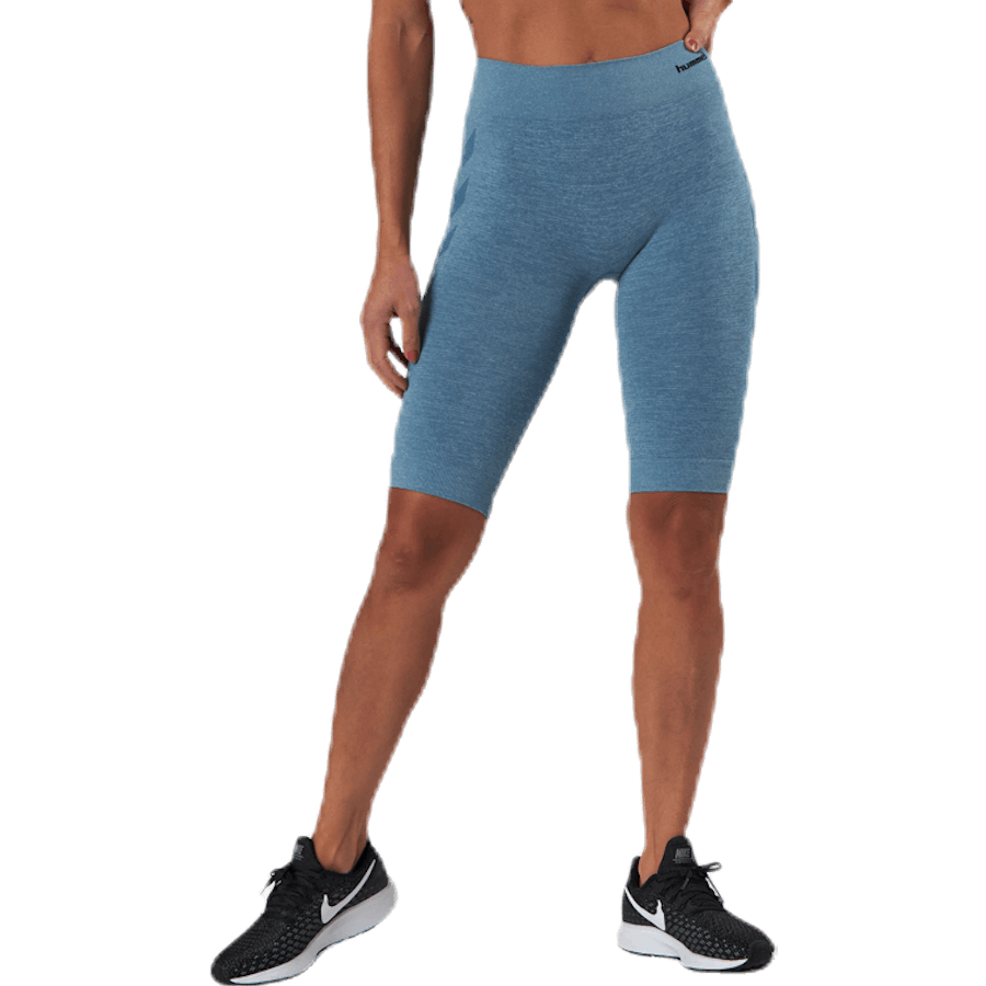 Seamless Cycling Shorts Blue