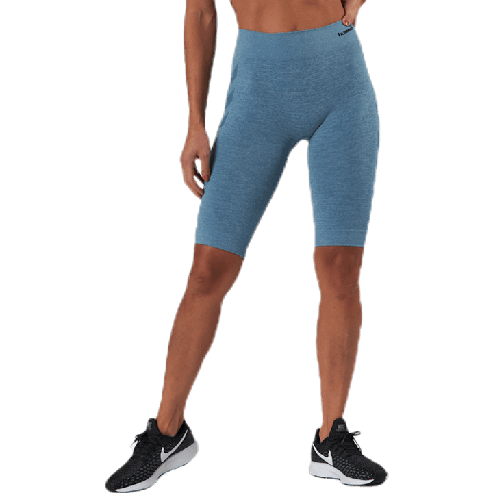 Seamless Cycling Shorts Blue