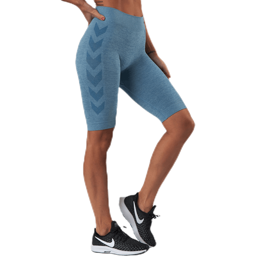 Seamless Cycling Shorts Blue