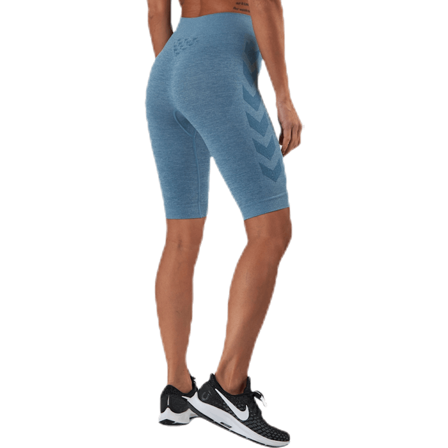 Seamless Cycling Shorts Blue