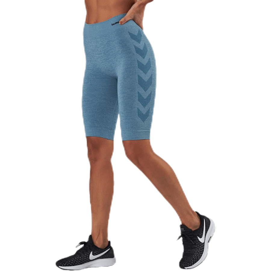 Seamless Cycling Shorts Blue