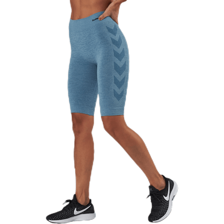 Seamless Cycling Shorts Blue