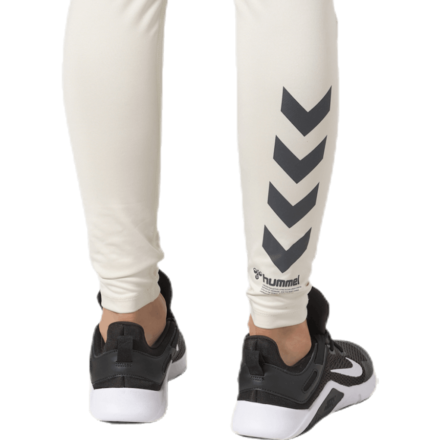 Lotus High Waist Tights White/Grey