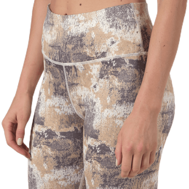 Lotus High Waist Tights White/Grey