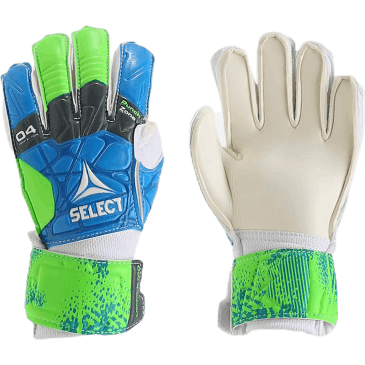 GK Gloves 04 Protection Flat Cut Blue/Green
