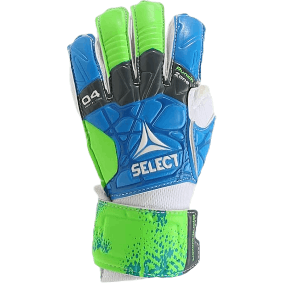 GK Gloves 04 Protection Flat Cut Blue/Green