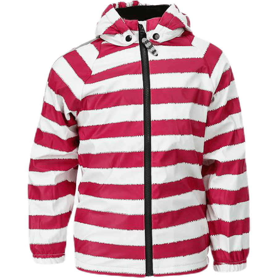 Greta Fleece Regenset Rosa/Weiß