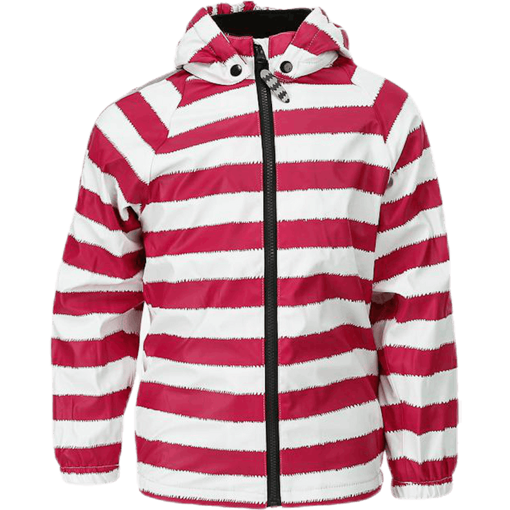 Greta Fleece Regenset Rosa/Weiß
