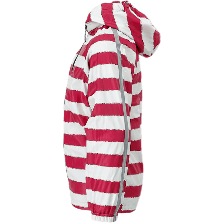 Greta Fleece Regenset Rosa/Weiß