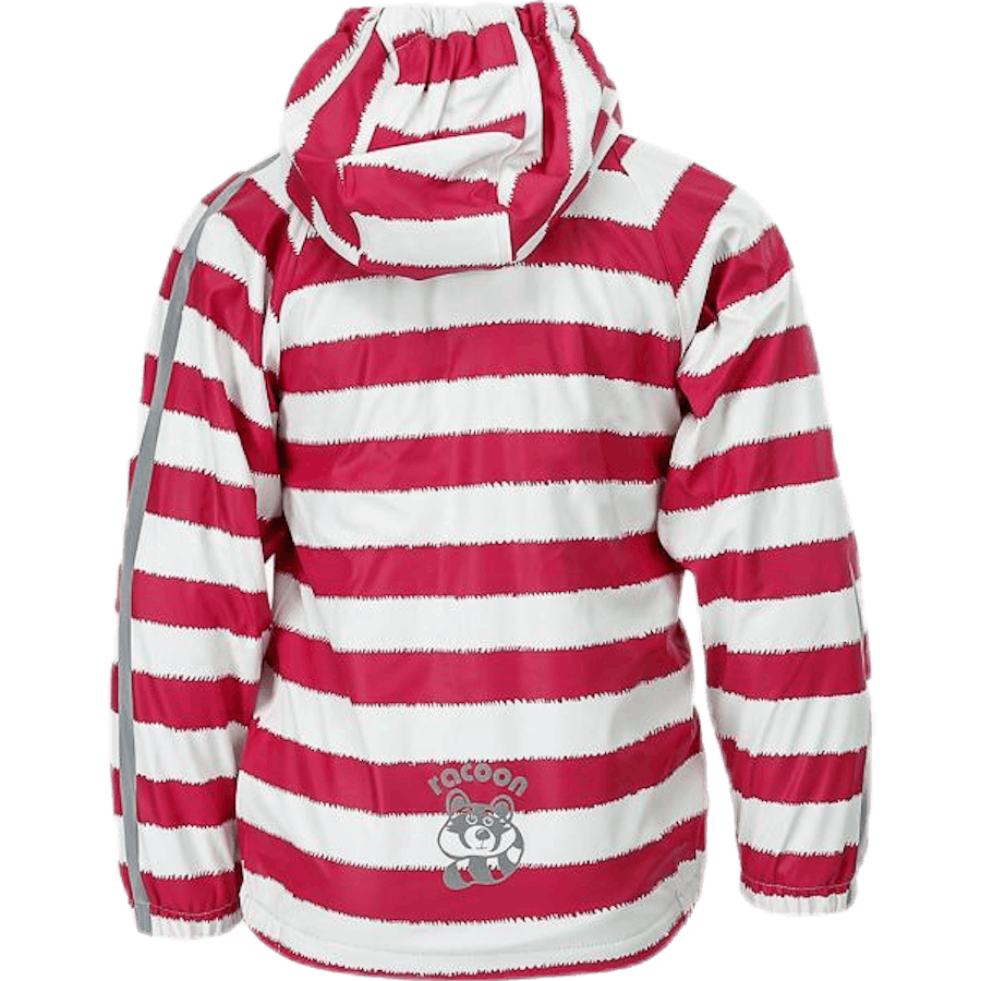 Greta Fleece Regenset Rosa/Weiß