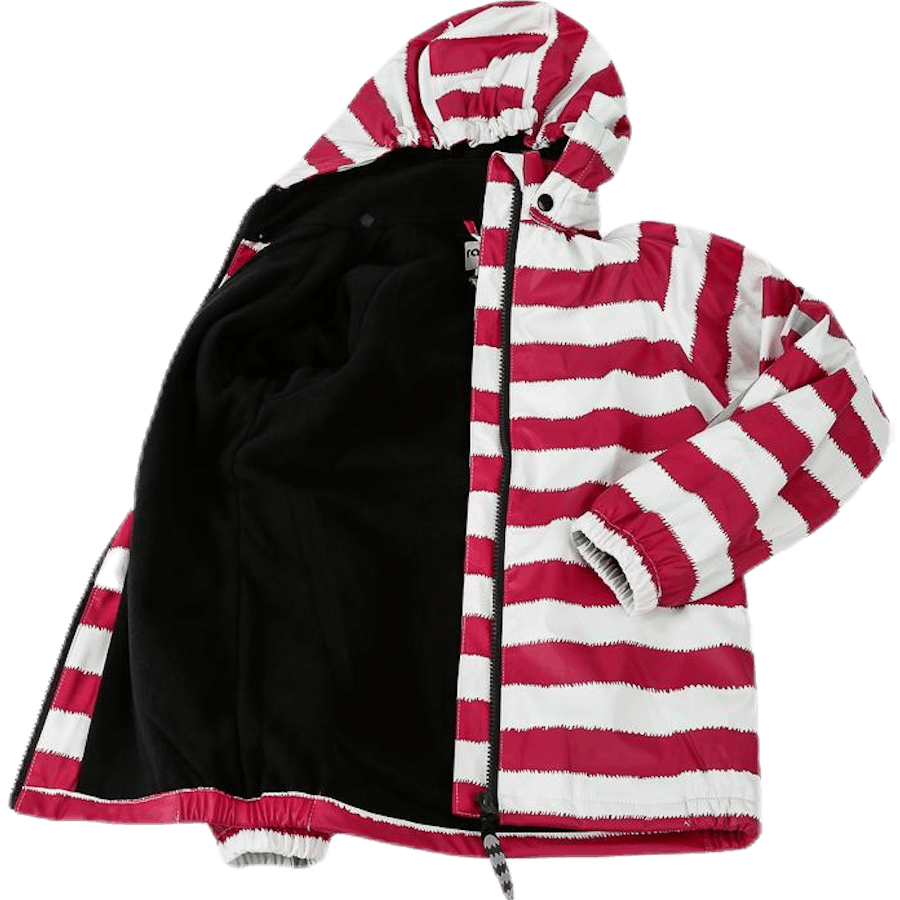 Greta Fleece Regenset Rosa/Weiß