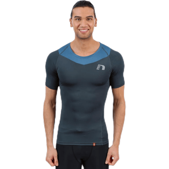 Iconic Vent Stretch Tee M Blue
