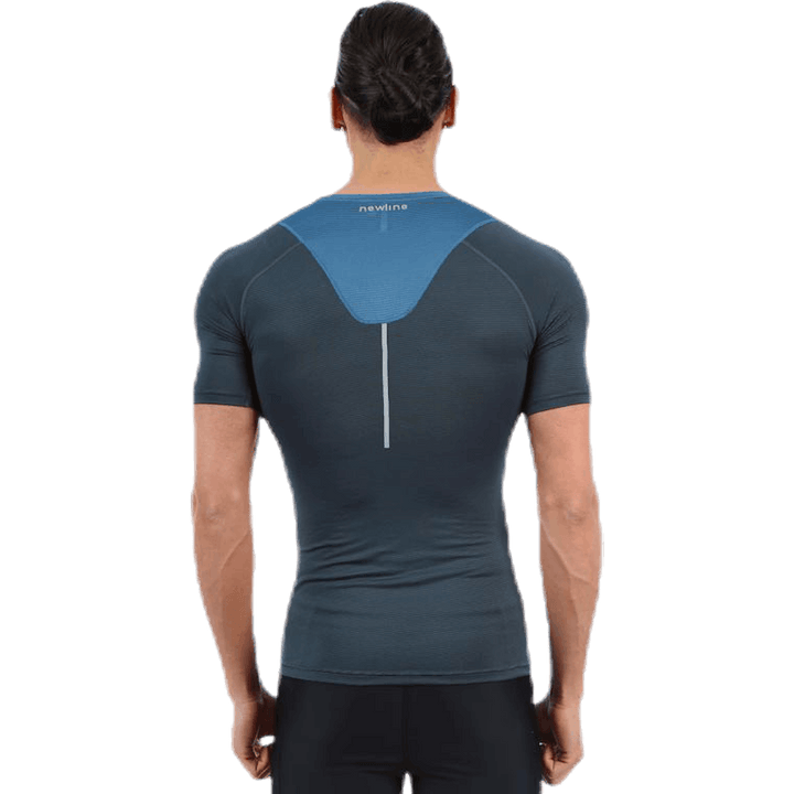 Iconic Vent Stretch Tee M Blue