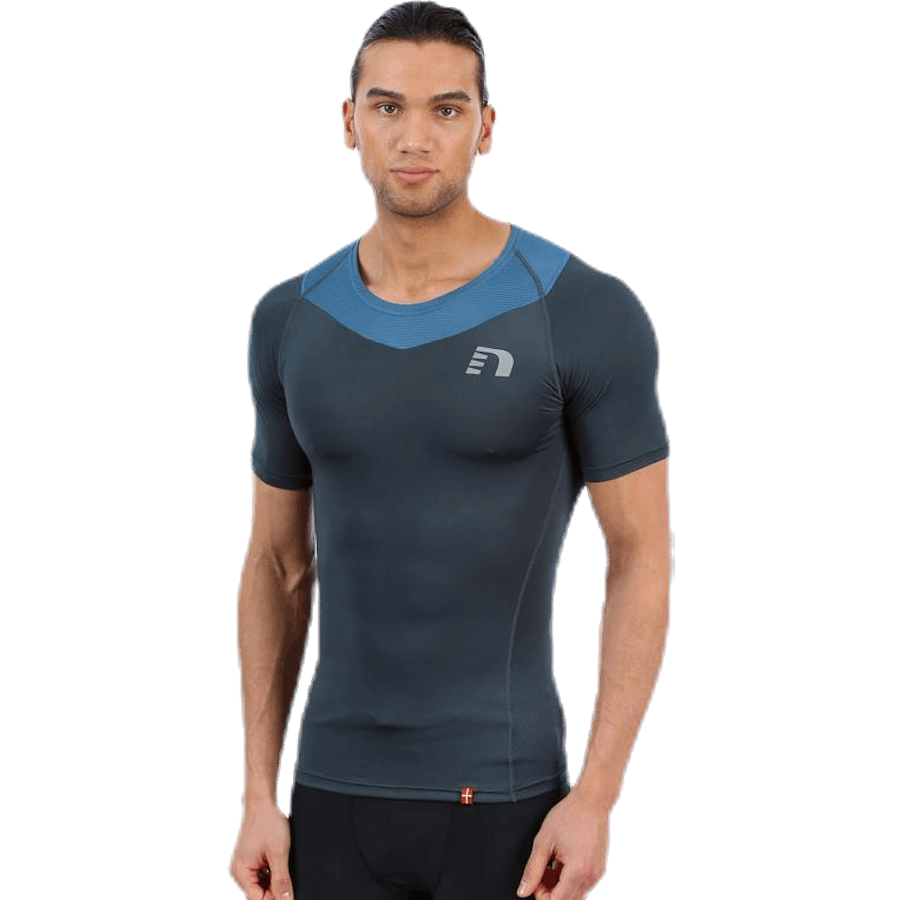 Iconic Vent Stretch Tee M Blue