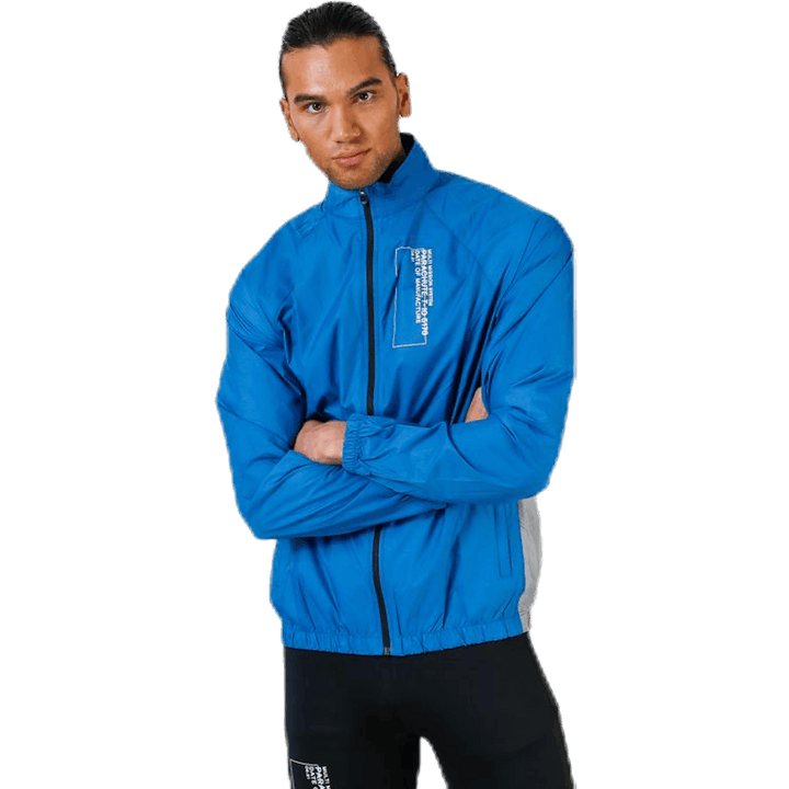 Black Track Jacket Blue
