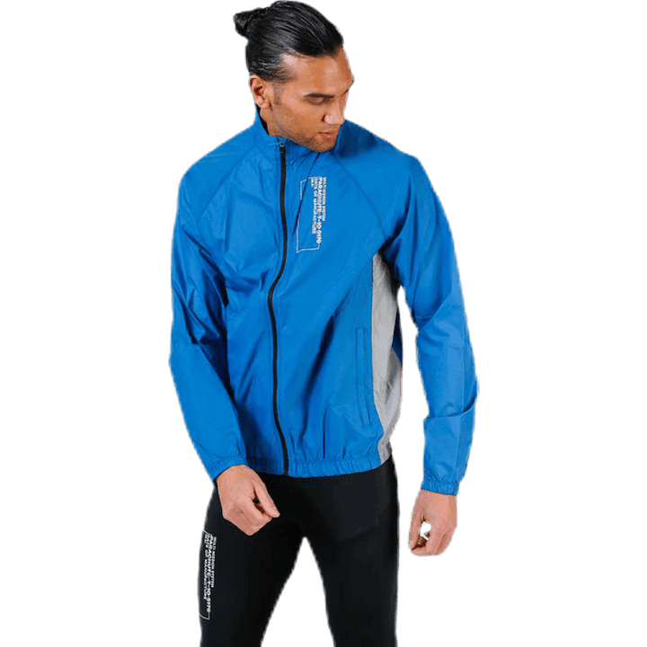 Black Track Jacket Blue