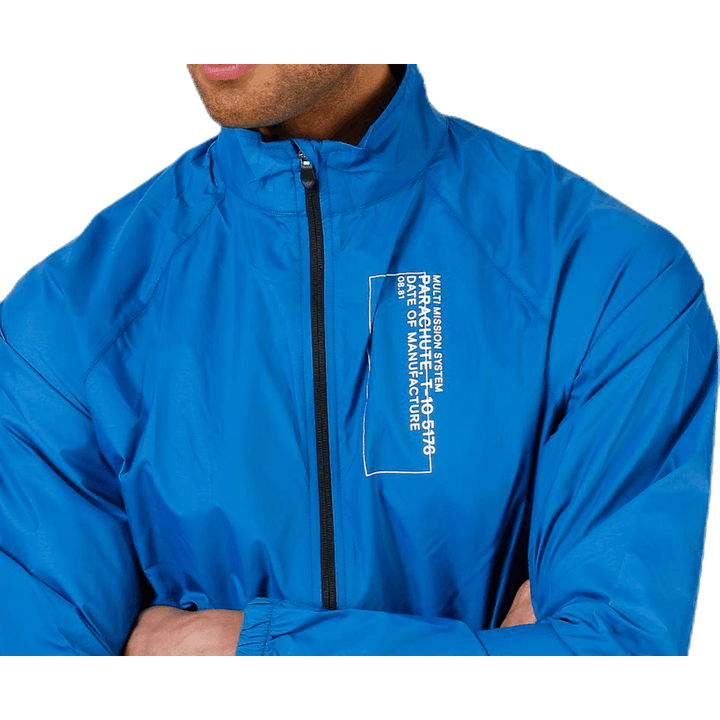 Black Track Jacket Blue