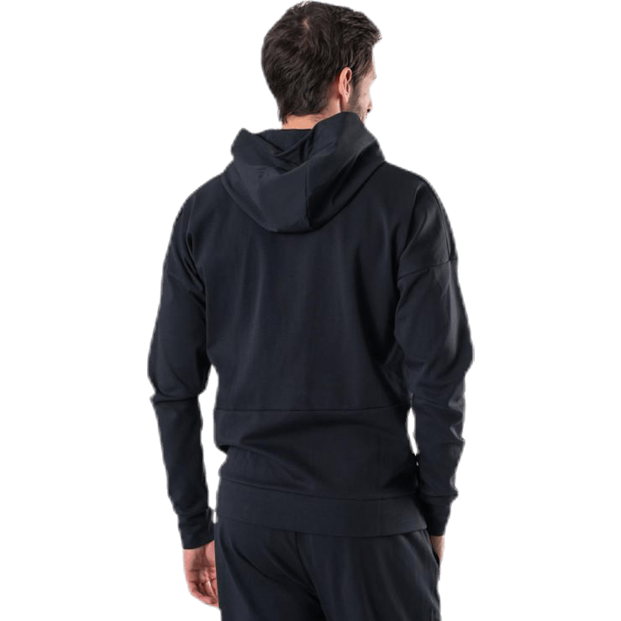 Zip Thru Hoodie Black