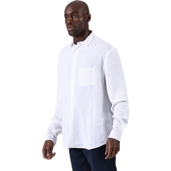 Pop Over Shirt White