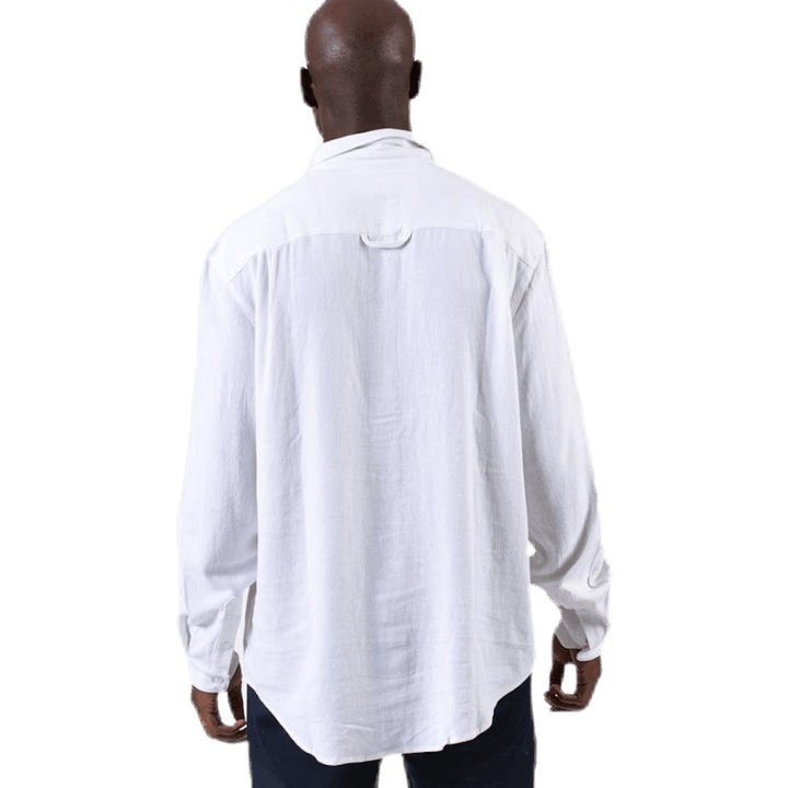 Pop Over Shirt White