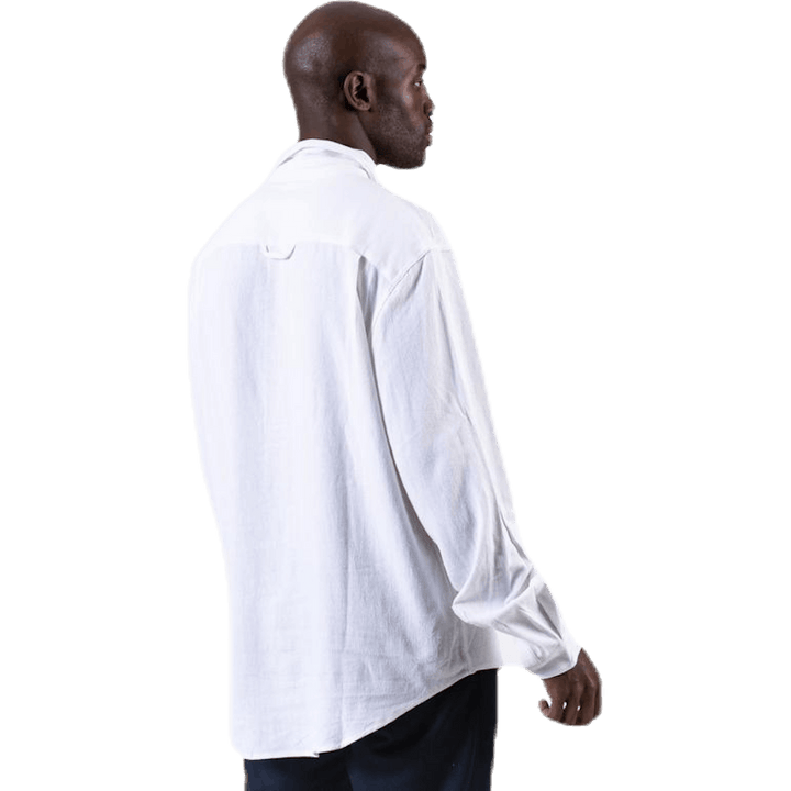 Pop Over Shirt White