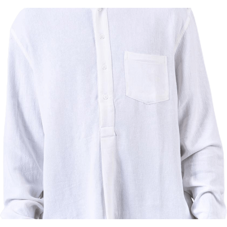Pop Over Shirt White